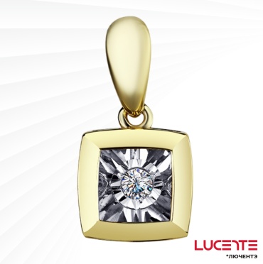 Подвеска Lucente Бриллианты Якутии PEN-LU-585-17586761 вес 0.794 г золото, бриллиант