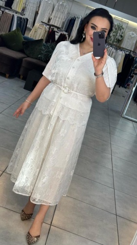 Костюм деловой FASHION белый, антрацит