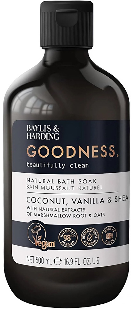 BAYLIS & HARDING Goodness Coconut, Vanilla&Shea Bath Soak пена для ванны 500 мл