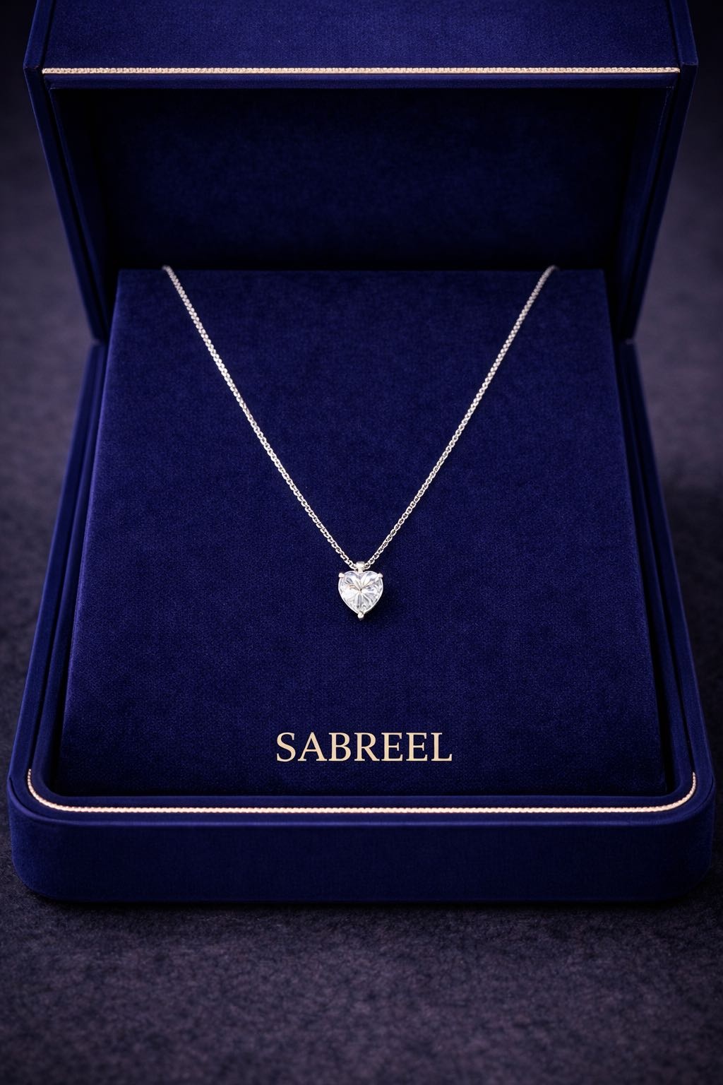 Колье Sabreel «Сердце» длина 45 см вес 2.6 г серебро, цирконий