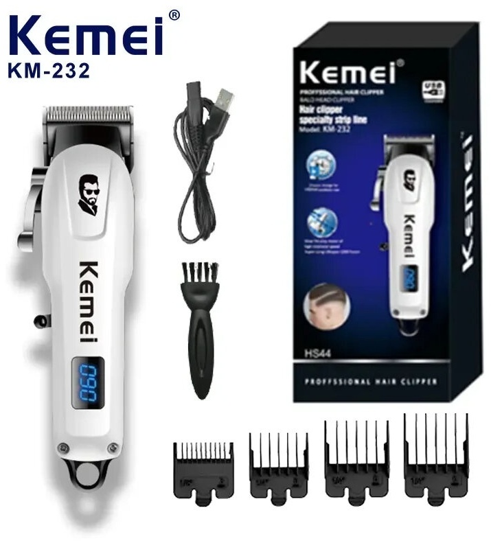 Kemei машинка для стрижки KM-232 серый
