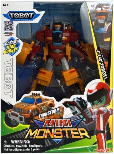 Трансформер Young Toys TOBOT Mini Monster Тобот Мини Монстр 307613, высота 11 см