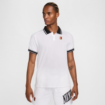 Поло Nike черный, белый