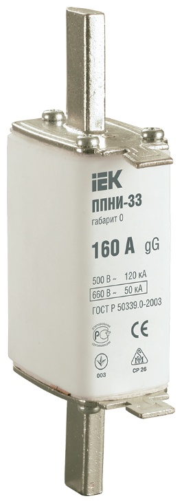 Предохранитель IEK предохранитель ножевой 1 шт, DPP20-160