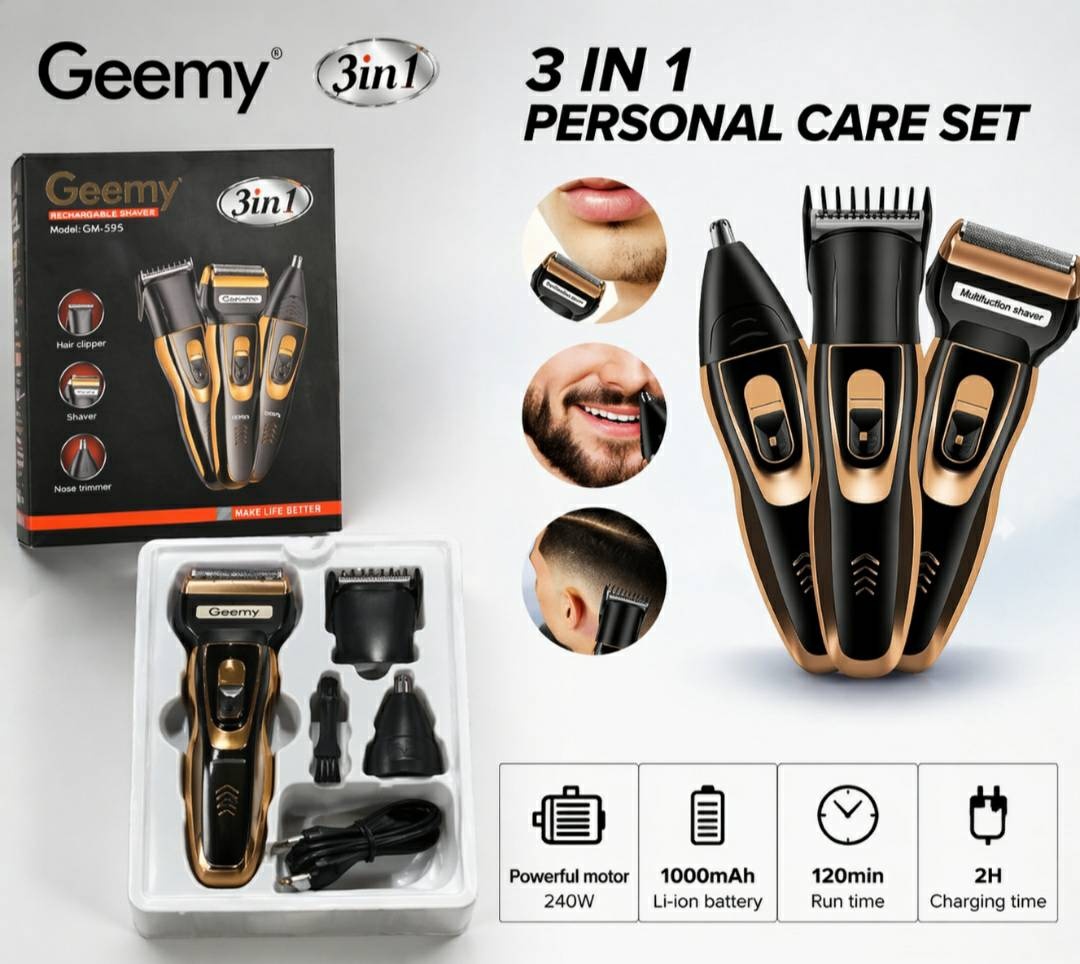 Geemy набор для стрижки GM-595 черный