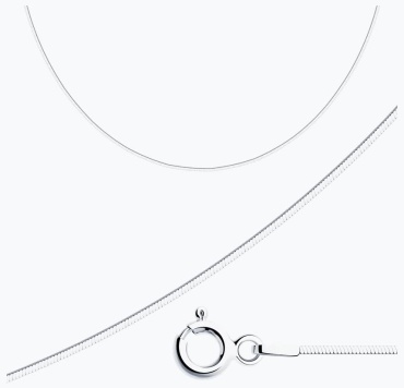 ZGOLD 94074655 длина 50 см, вес 2.76 г серебро, плетение снейк