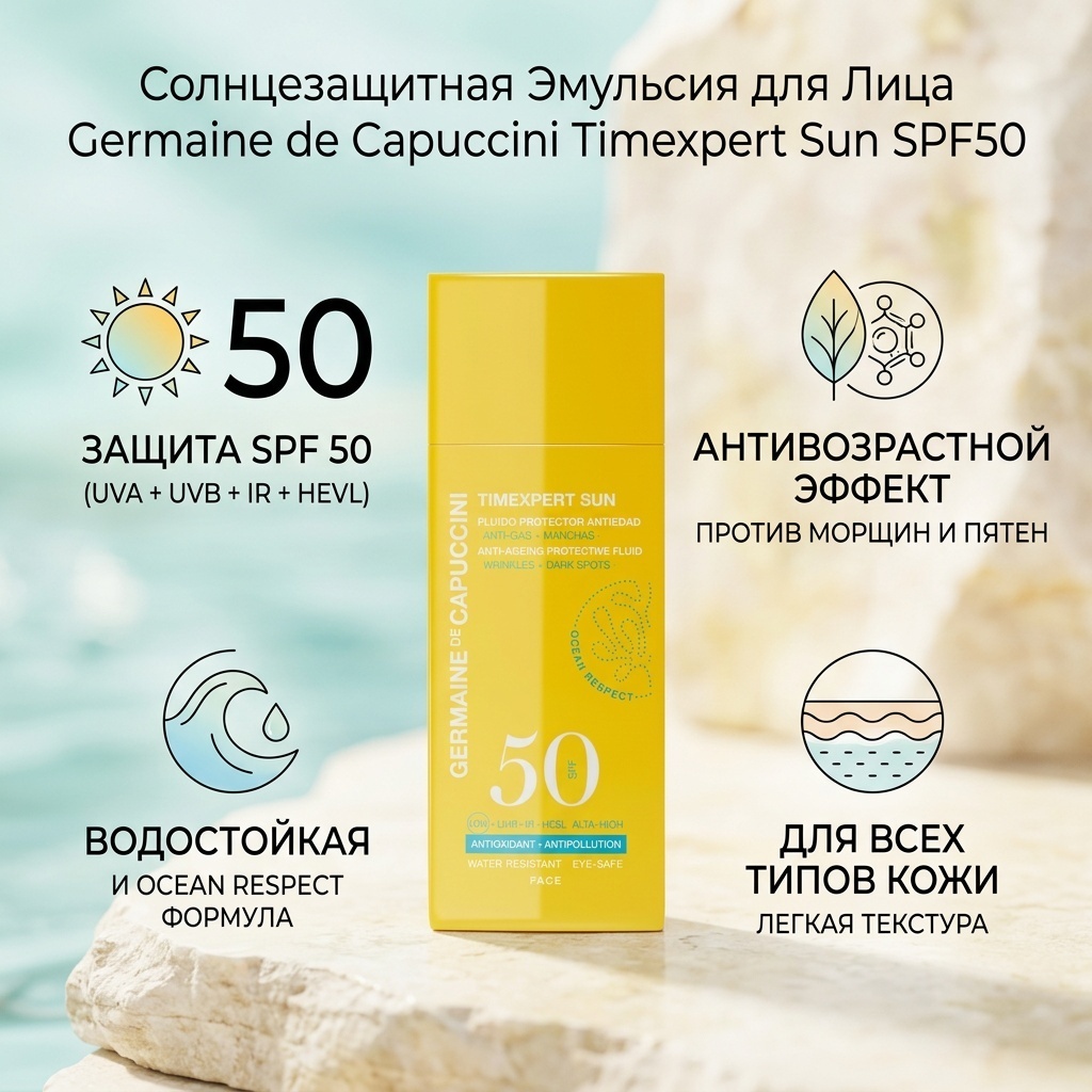 Germaine de Capuccini эмульсия Timexpert Sun SPF50 для лица 50 мл