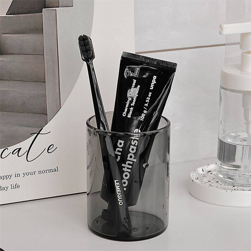 Eva Goods стакан для зубных щеток из дымчатого стекла – минимализм и элегантность, 1 шт, стекло