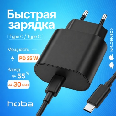 Hoba H25 USB Type-C 25 Вт черный