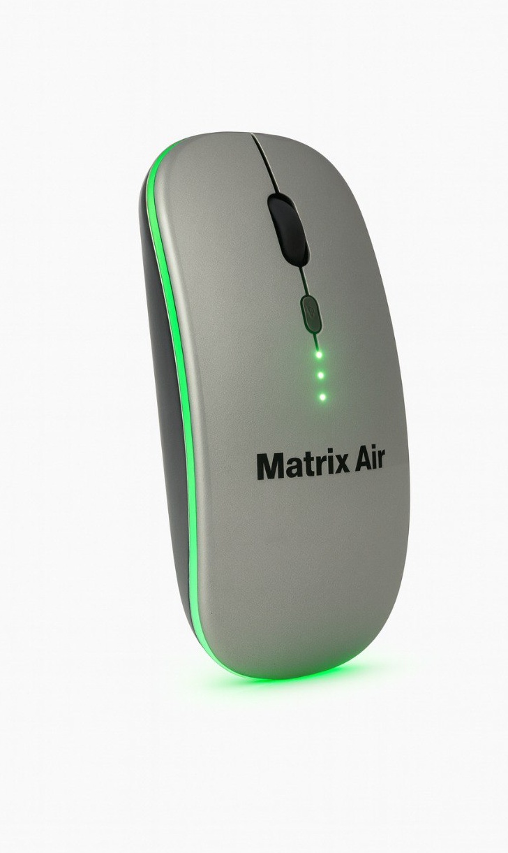 Мышь Matrix Air Bluetooth 2 RGB серый
