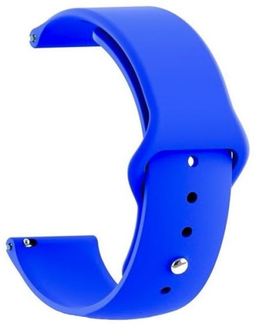 Ремешок BOGEMA для Garmin Vivoactive 3, Vivomove HR Sport, Forerunner 165, Forerunner 55, Venu 2 Plus, Vivoactive 5, Vivoactive 6, Forerunner 570, Vivomove Trend синий