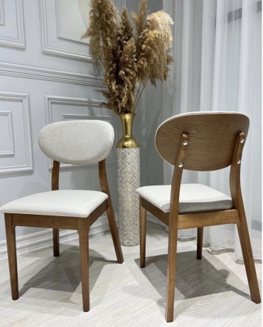 Комплект стульев JADEM&Q JC12345, 87x45x45 см, коричневый, бежевый 2 шт.