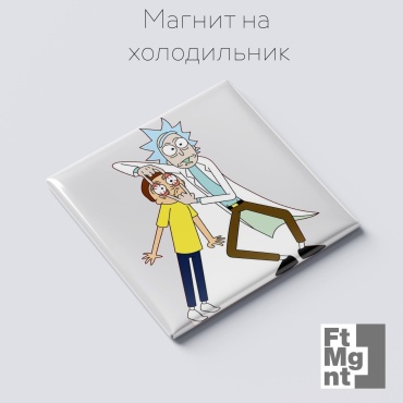 FtMgnt магнит-сувенир Рик и Морти 2 1 шт