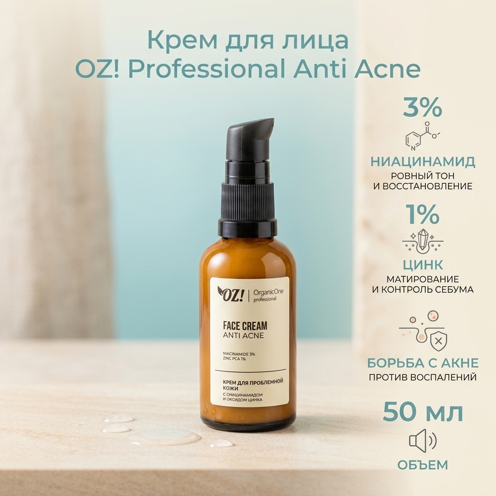 Organic Zone крем Professional Крем для проблемной кожи для лица 50 мл