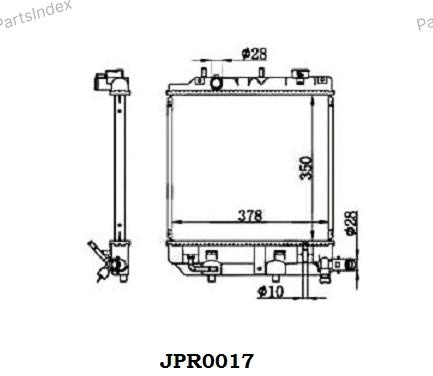 JD Радиатор Охлаждения ДВС JPR0017