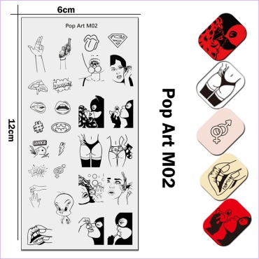 UPRETTEGO пластины Pop Art M02