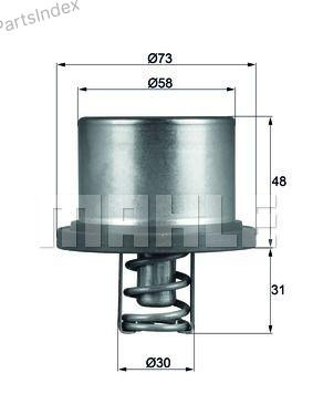 KNECHT/MAHLE Термостат Системы Охлаждения THD289