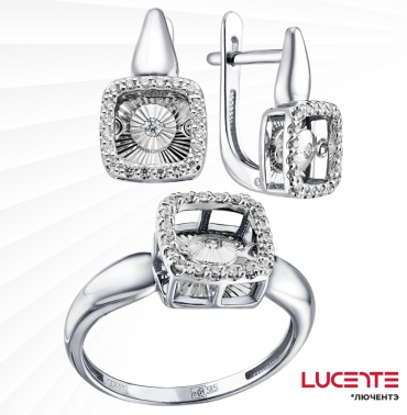 Lucente Бриллианты Якутии SET-AT1JT5 вес 6.42 г золото, бриллиант