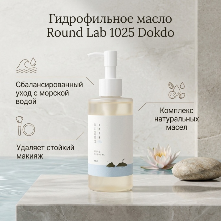Round Lab 1025 Dokdo гидрофильное масло 200 мл