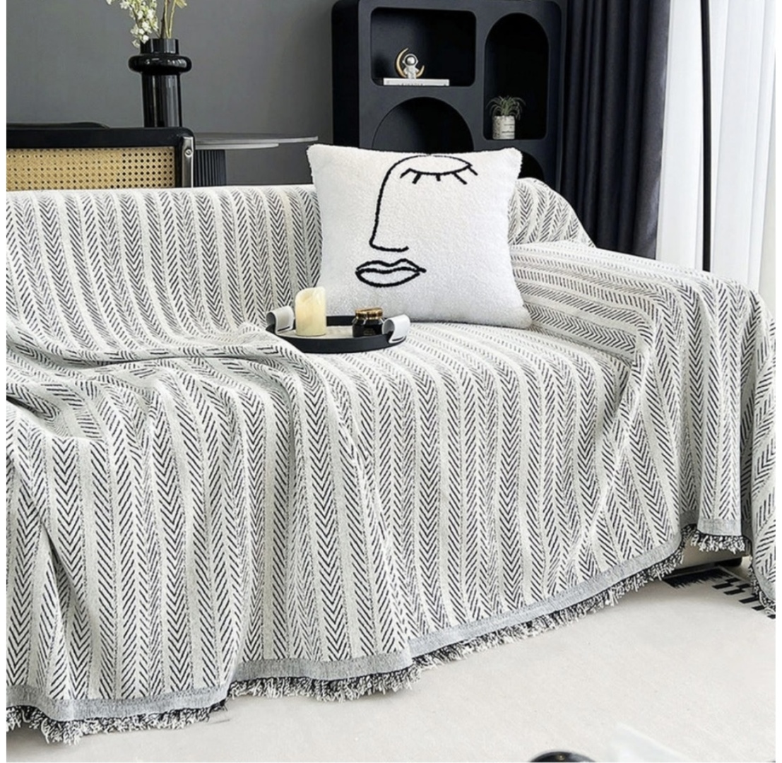 Накидка для дивана, для кресла, для кушетки 30252456_E1-220 серый 180x220