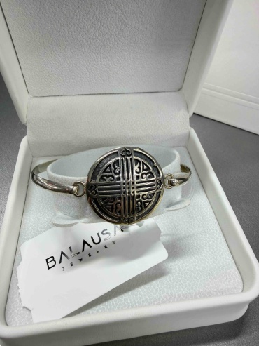 Balausa Jewelry В323 длина 18 см, вес 10 г серебро, плетение отсутствует