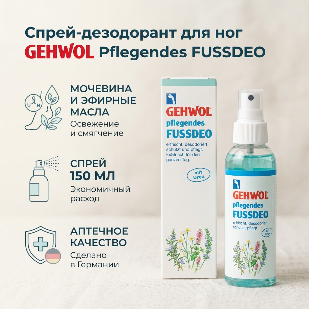 GEHWOL Fussdeo дезодорант унисекс 150 мл