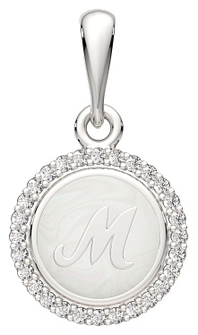 Подвеска Lucente Silver ZO-0440778 вес 0.98 г серебро, эмаль, фианит