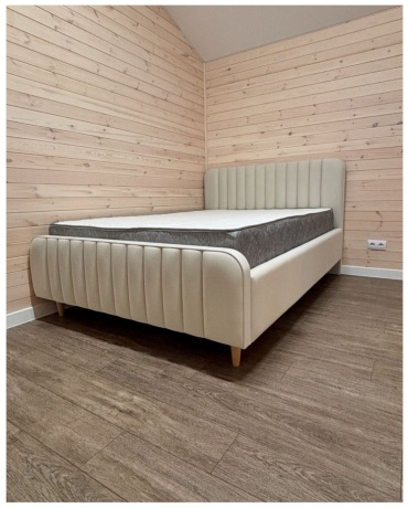 Кровать Altair 700 двуспальная, 160x200 см (с матрасом, подъёмный механизм) мультиколор, бежевый