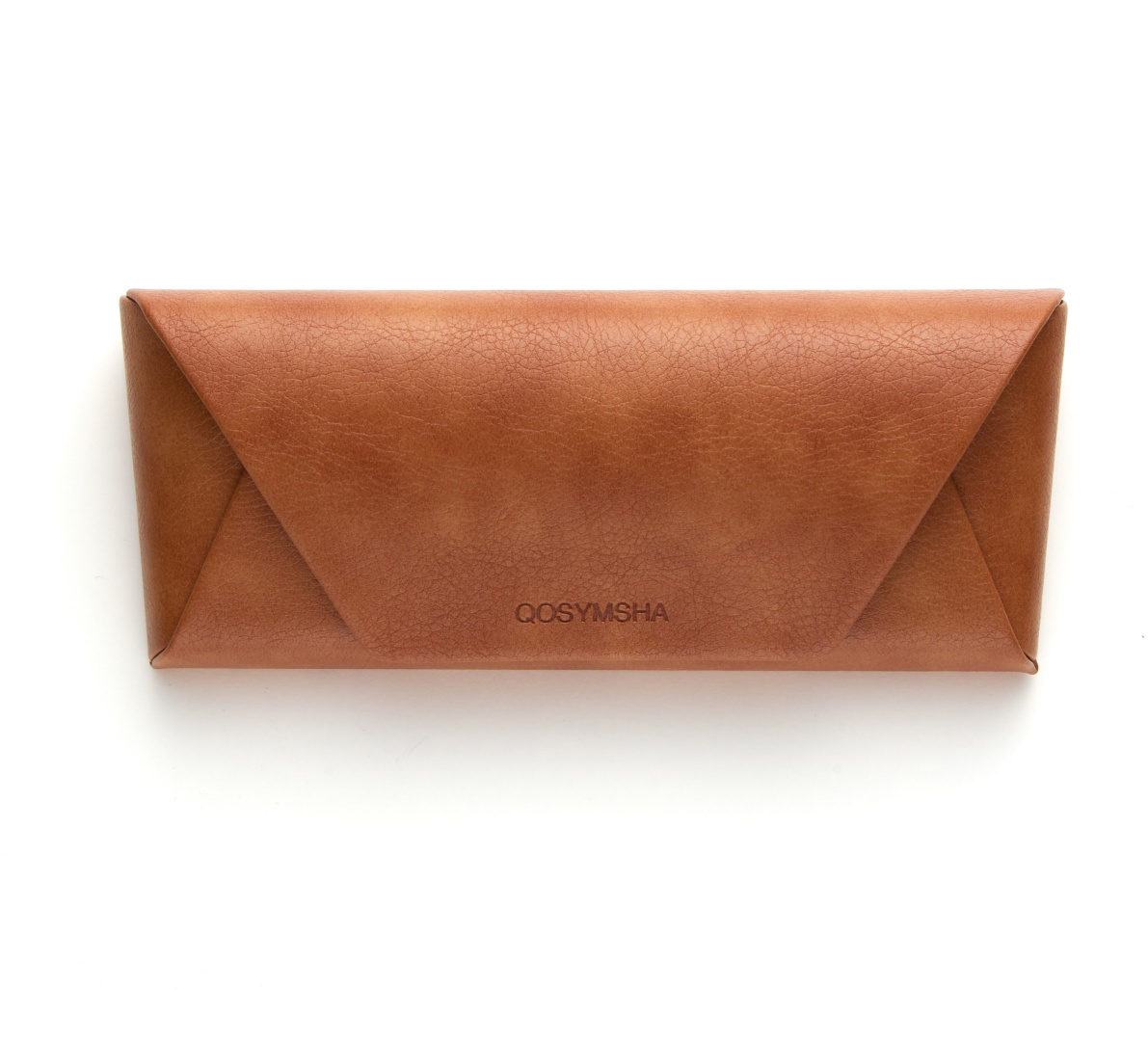 Мягкий футляр QOSYMSHA искусственная кожа, 6.5 x 15.5 см коричневый