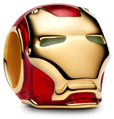 Шарм PANDORA «Шлем Железного человека» Marvel 764213C01 вес 2.2 г сплав покрытый золотом 14К, без вставок