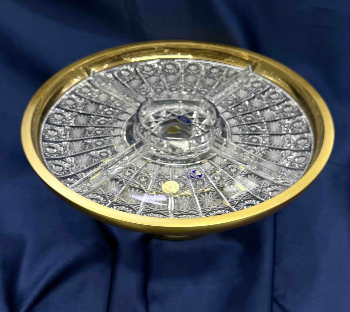 Bohemia Karol Crystal менажница Снежок 66025/57605/355 круглая 1 шт