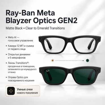 Смарт-очки Meta Blayzer Optics GEN2 черный