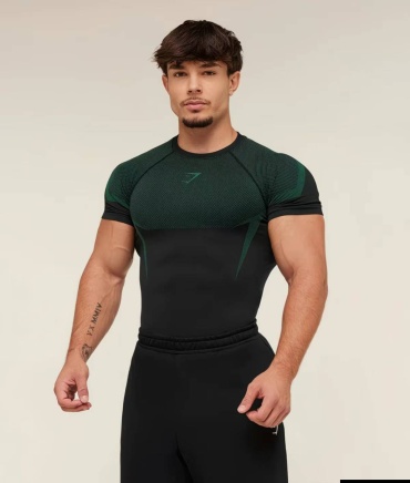 Рашгард Gymshark темно-зеленый