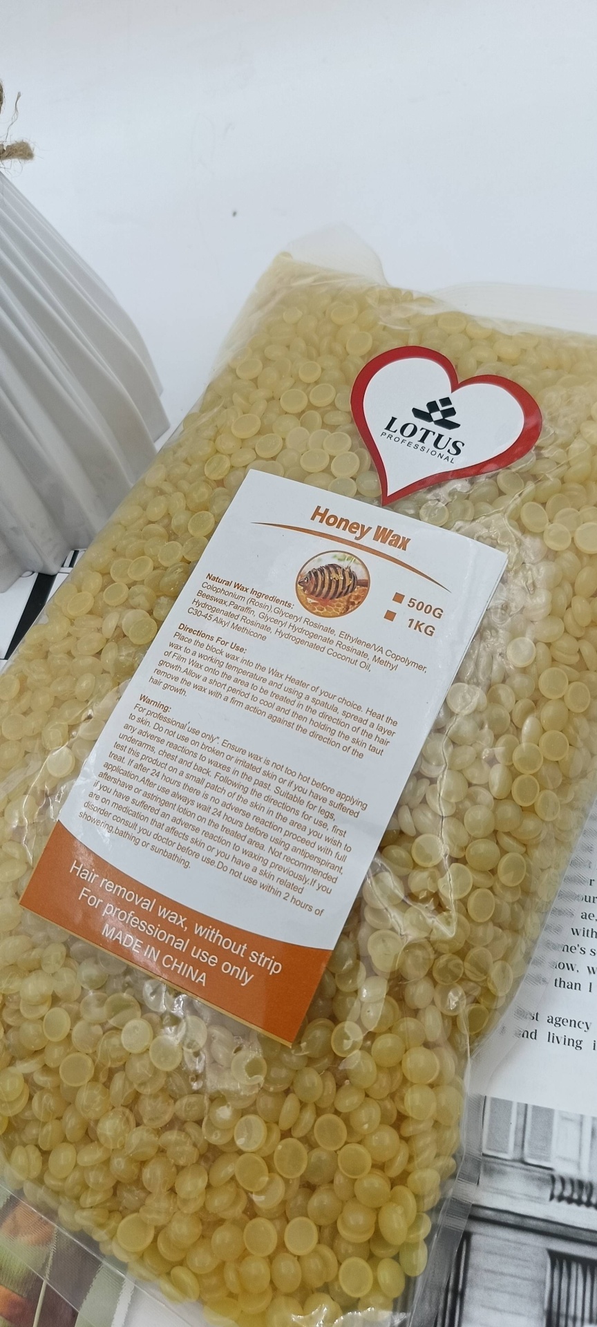 Воск пленочный Profico Profico плёночный воск в гранулах Honey Wax плотность средняя в гранулах 1000 г