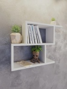 Полка 30332162_291545810, 45х48x15 см, белый