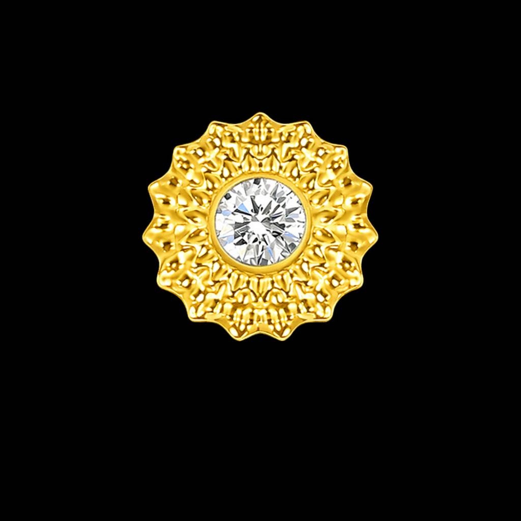 Накрутка Succub Jewellery титановый сплав, цирконий, 1,2 резьба