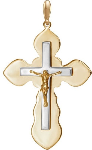 Крестик Красносельский ювелир Пш0087 вес 5.49 г золото, без вставок
