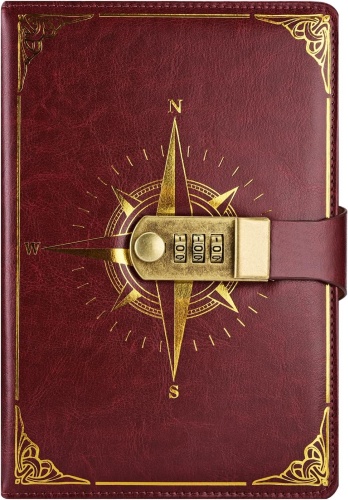 Ежедневник Calligrata Роза ветров, A5, 100 л, коричневый
