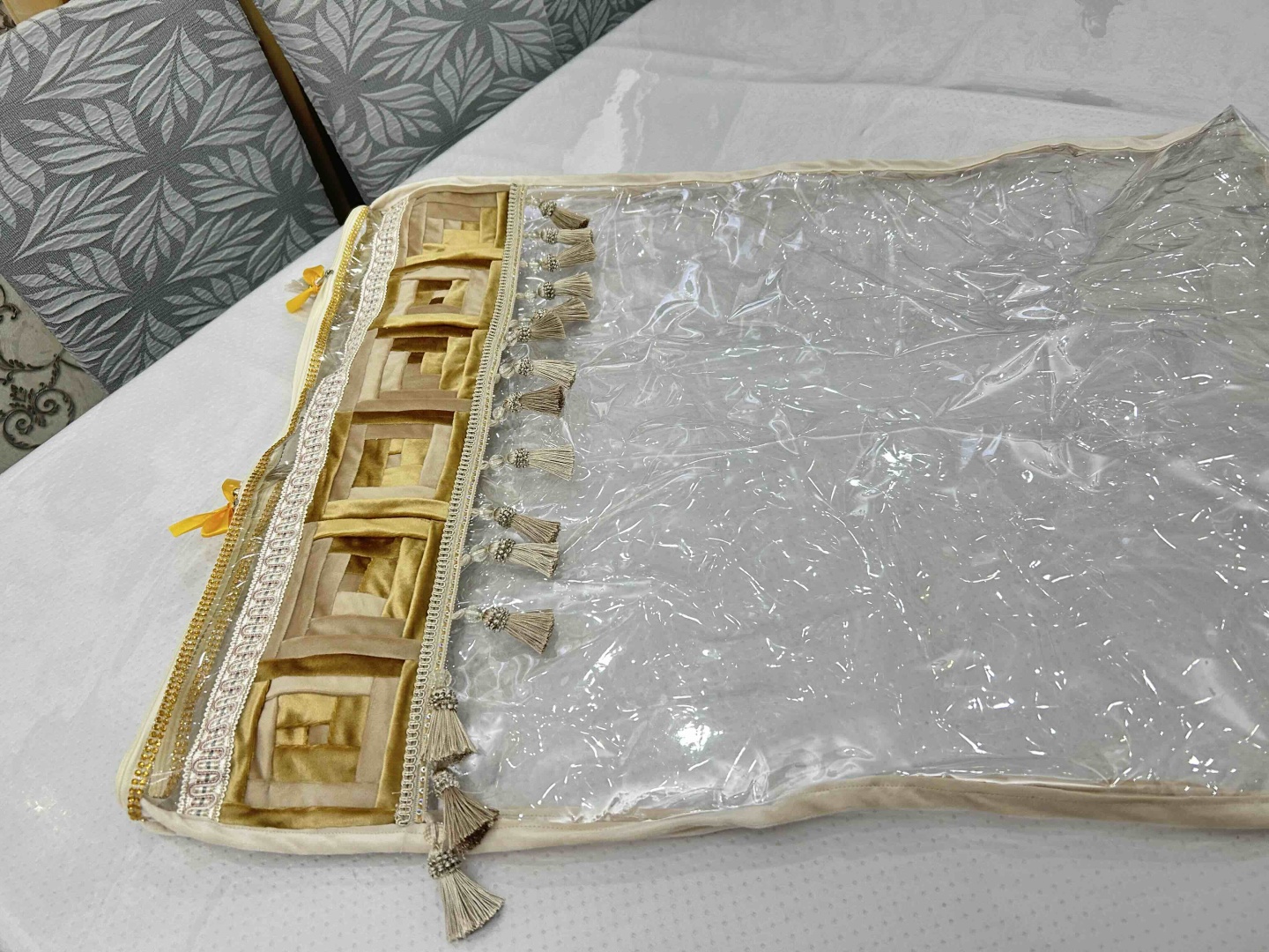 Чехол для корпе 100x80 см, без наполнителя, желтый, бежевый, золотистый