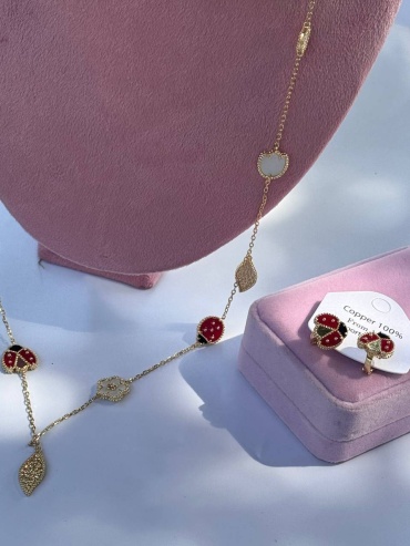 Серьги Stainless Steel медь, перламутр