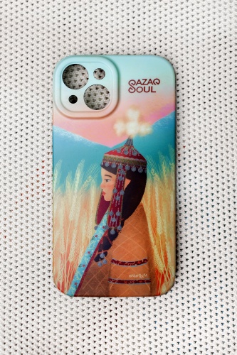 Чехол Qazaq Soul для Apple iPhone 15 многоцветный