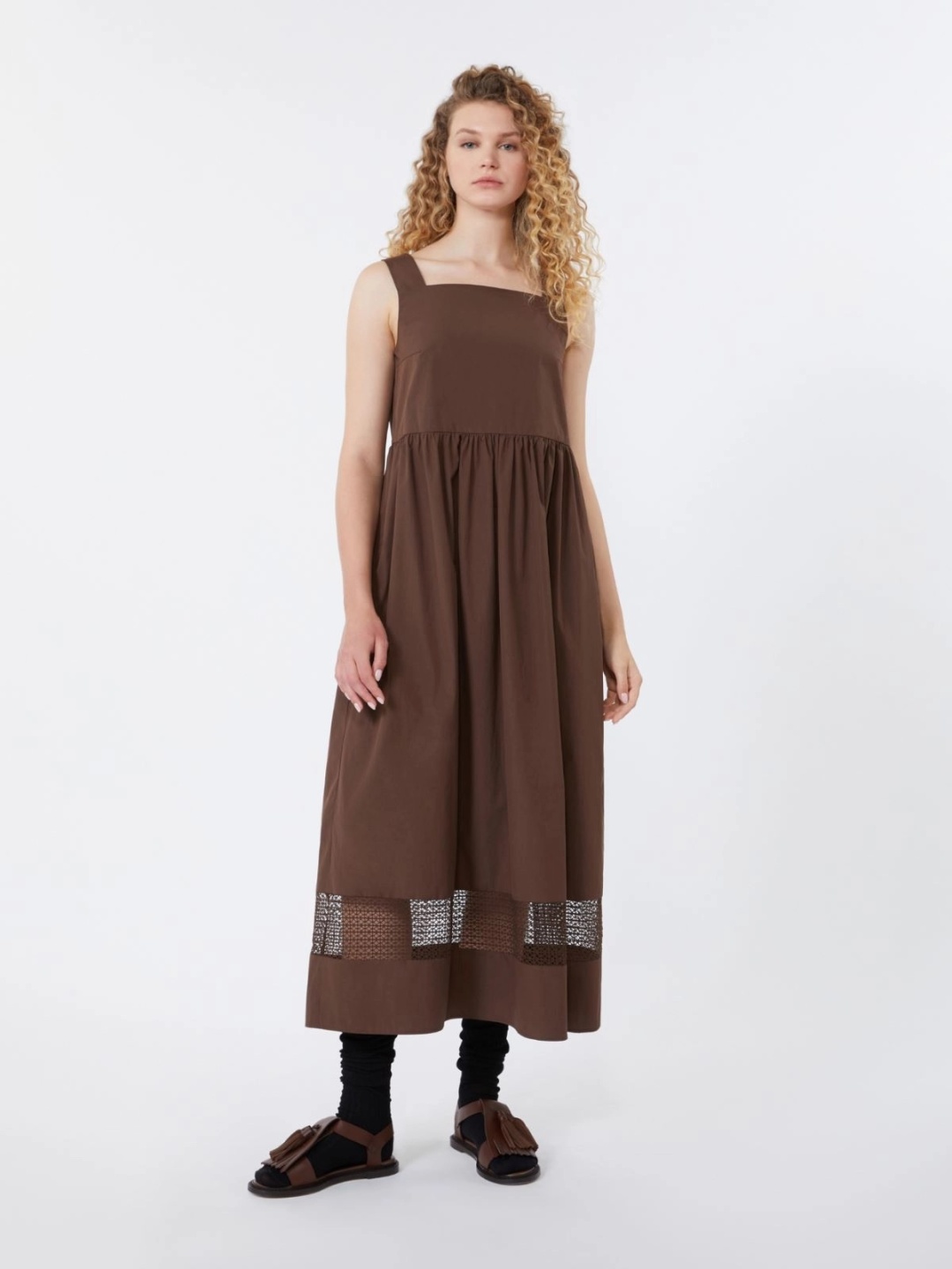 Сарафан Max Mara темно-коричневый