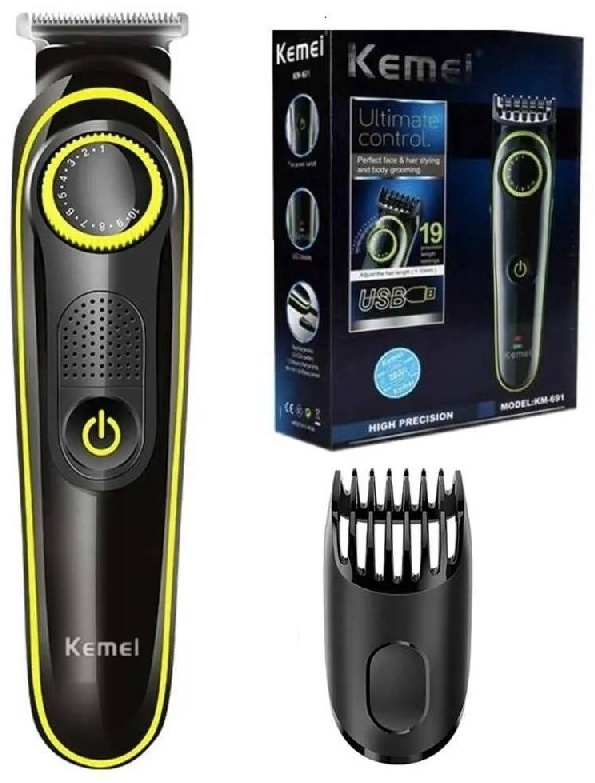 Kemei машинка для стрижки KM-691 черный