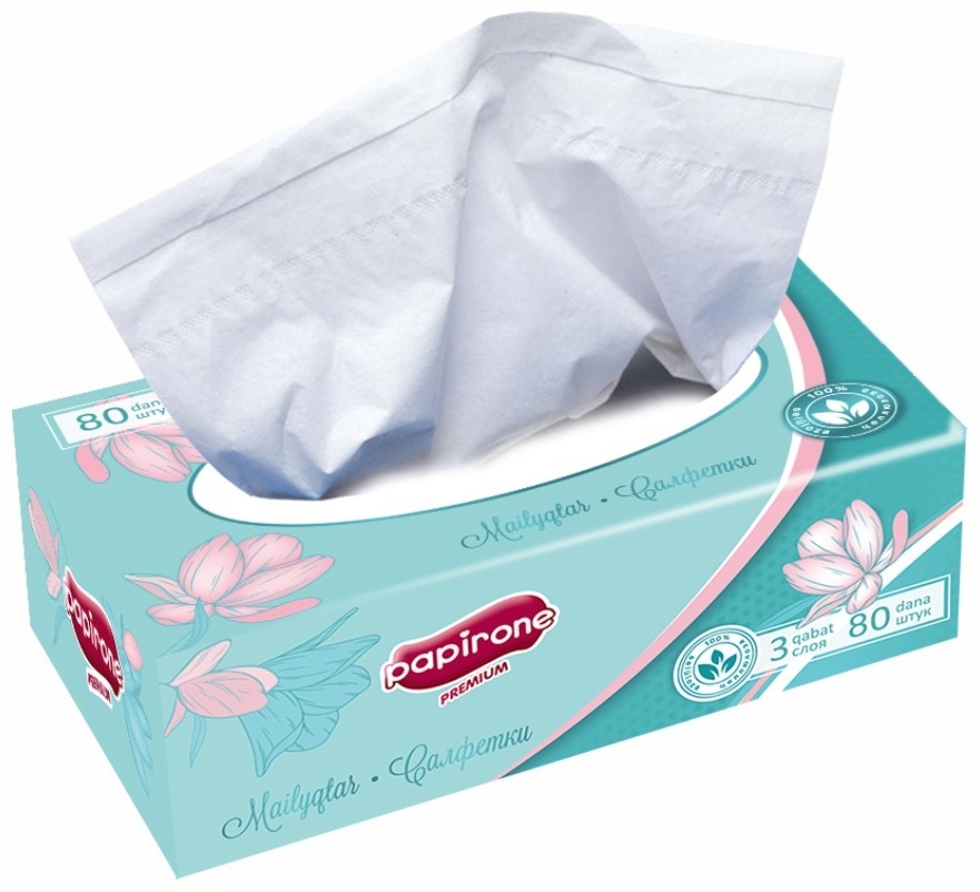 Бумажные салфетки PAPIRONE Premium Tiffany 80 шт