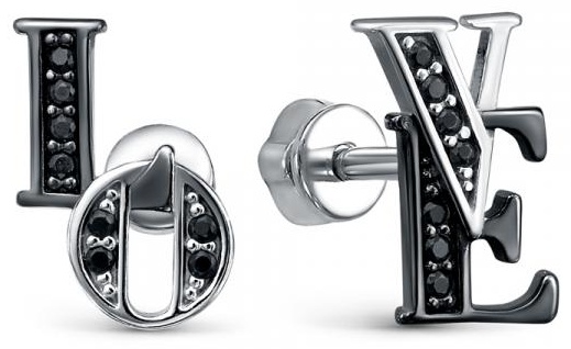 Пусеты Lucente Silver EAR-LU-925-098544 вес 1.13 г серебро, фианит