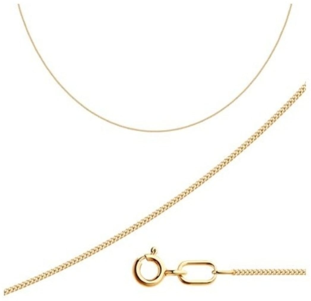 Miras Gold 51-180-02025-1 длина 40 см, вес 1.17 г золото, плетение панцирное