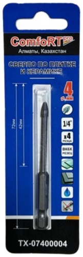 ComfortPro по керамической плитке TX-07400004 4 мм, 1 шт.