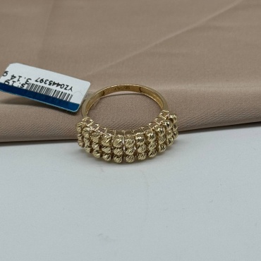Кольцо Ballerina Jewelry K0506 размер 18 вес 2.95 г золото, без вставок