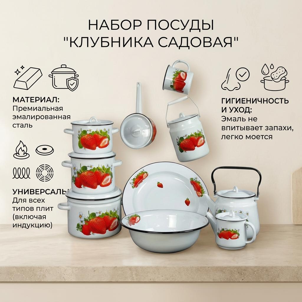 Смешанный набор Клубника садовая 10 в 1
