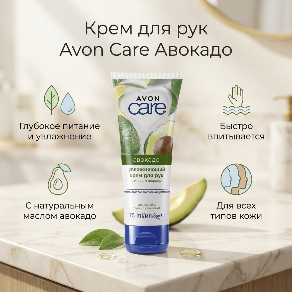 Avon Крем Care для рук авокадо крем для рук 75 мл